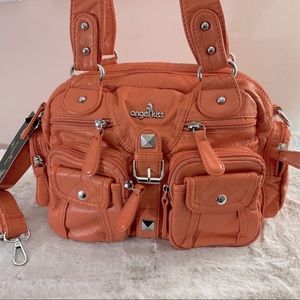 Angel kiss handbag in coral NWT